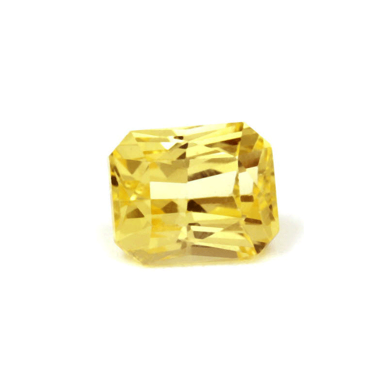 Emerald Cut Yellow Sapphire  Untreated 1.52cts.
