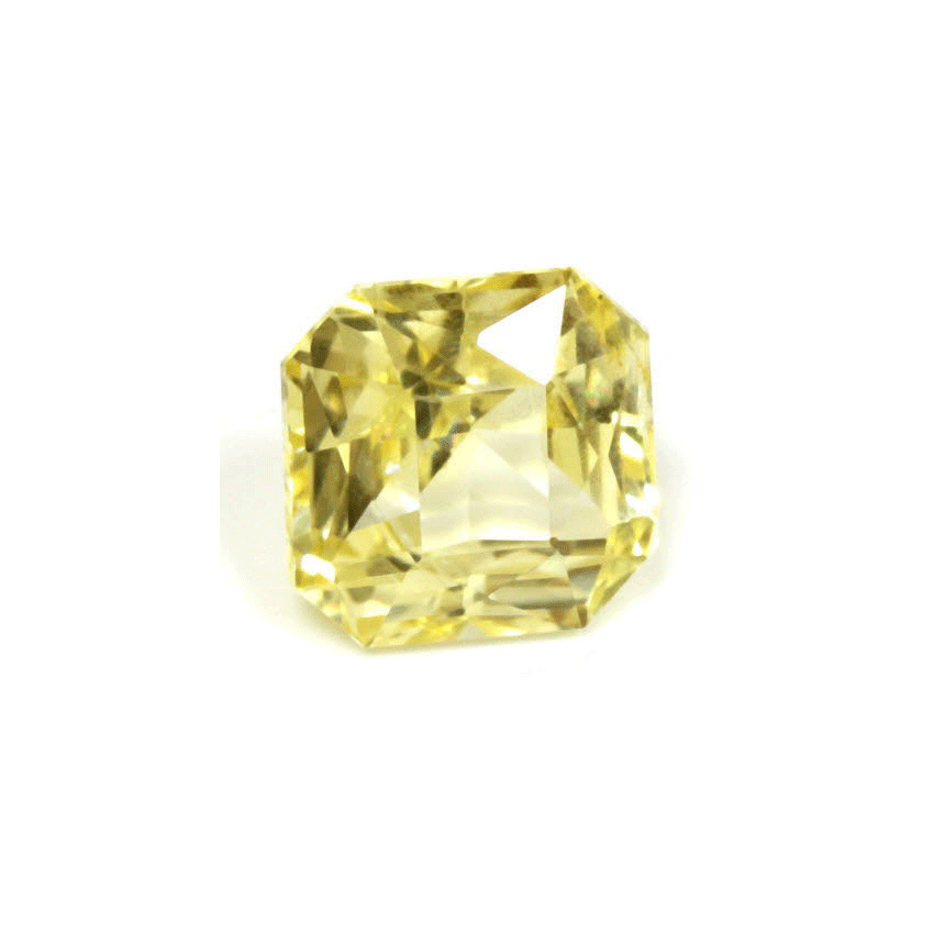 Yellow Sapphire  Emerald Cut Untreated 1.54 cts.