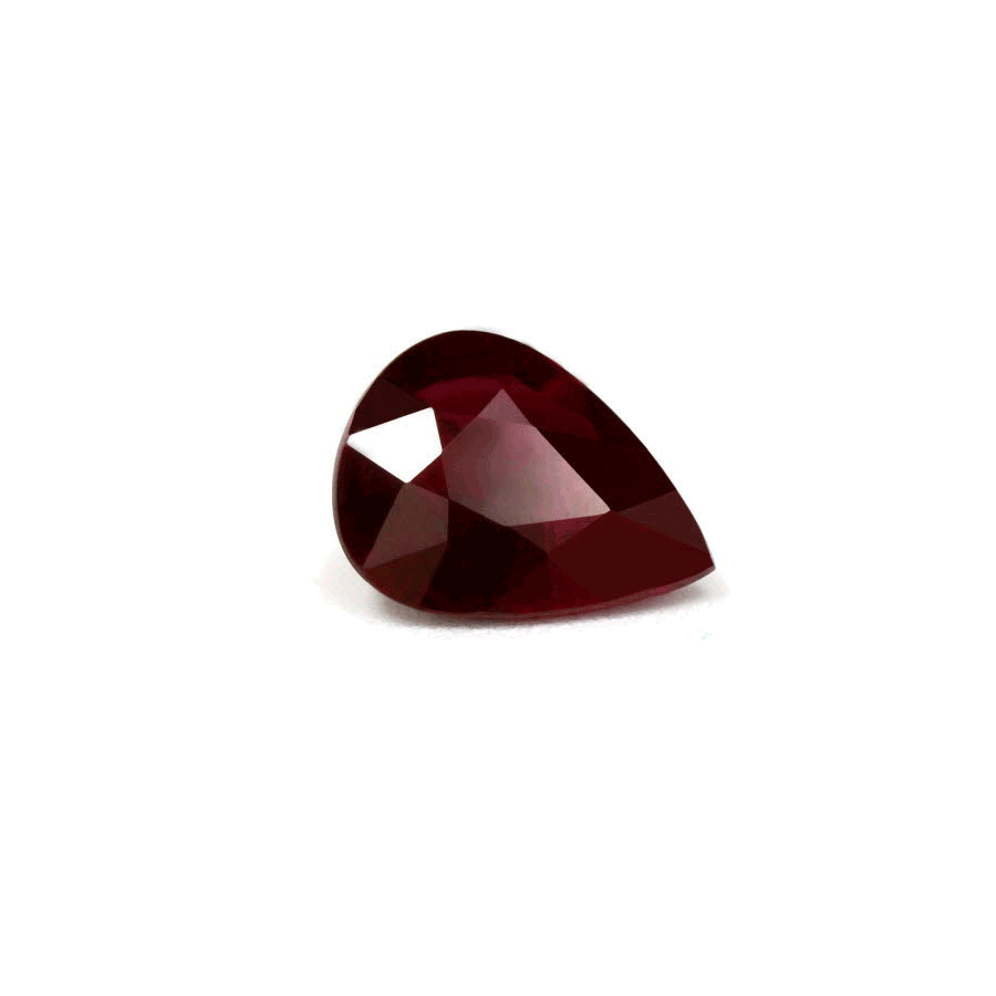 Ruby  Pear GIA  Certified 1.58 cts.