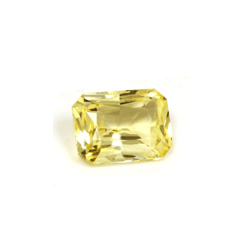 Emerald Cut Yellow Sapphire  Untreated 1.61 cts.
