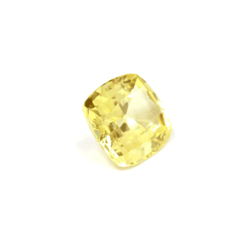 Yellow Sapphire Cushion 1.76 cts.