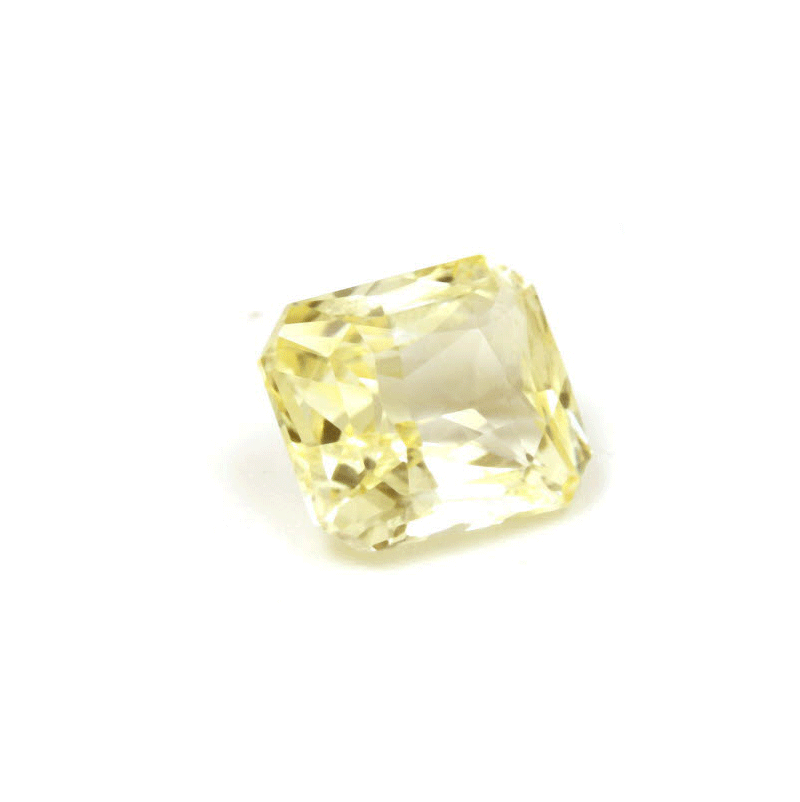 Emerald Cut Yellow Sapphire Untreated 2.05cts.