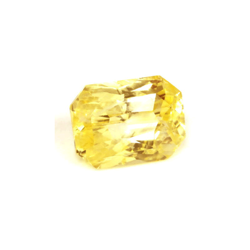 Emerald Cut Yellow Sapphire Untreated 2.16  cts.