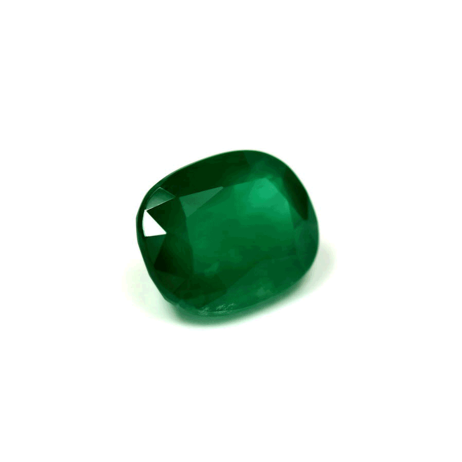 Emerald Cushion  GIA Certified 3.24 cts.