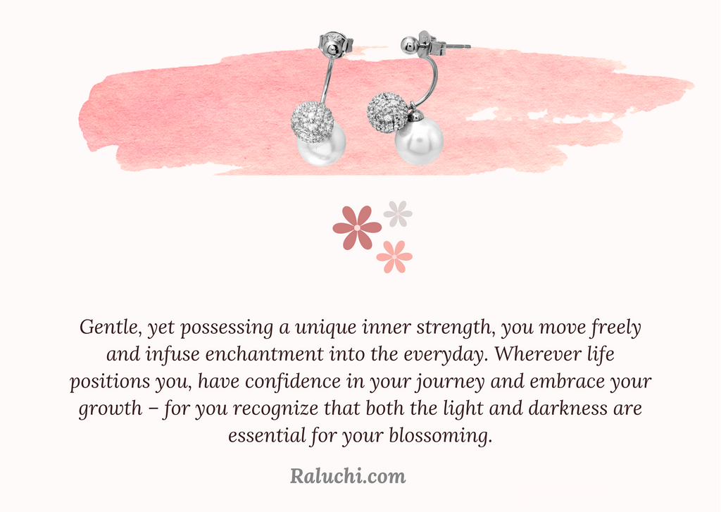 Motivational silver pearl