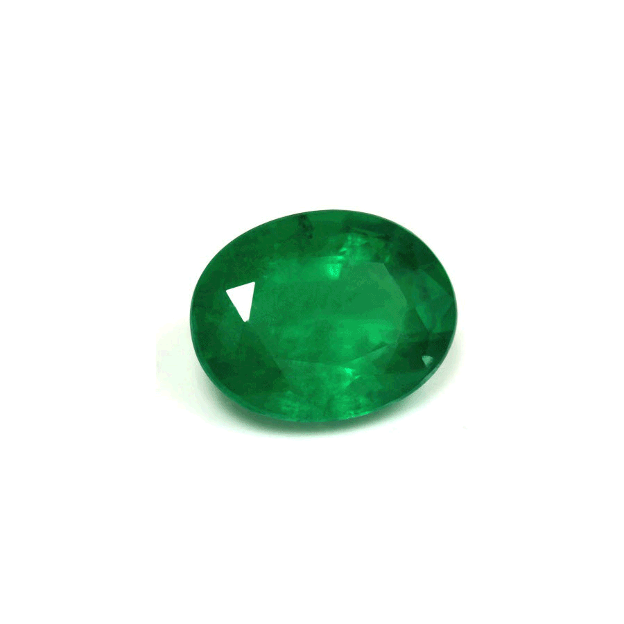 Green Emerald Oval GIA Certified Untreated 3.11 cts.