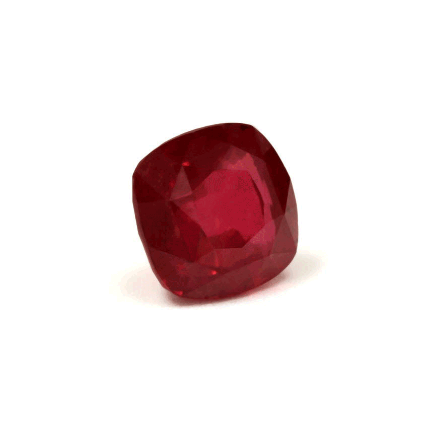 Ruby Cushion A Certified Untreated 4.06  cts.