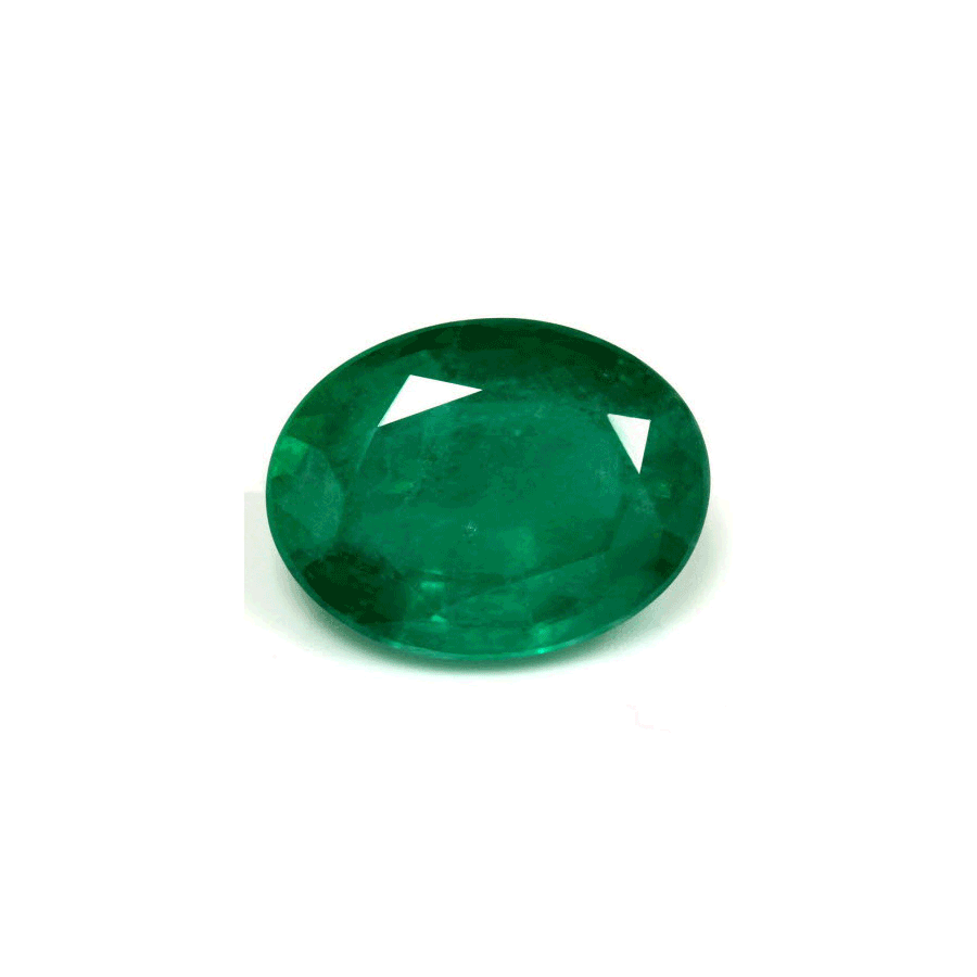 Green Emerald Oval GIA Certified Untreated 4.87 cts.