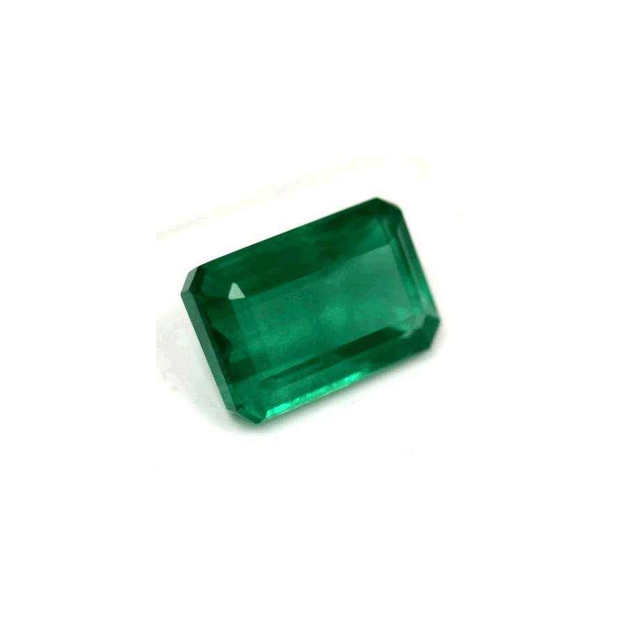 Green Emerald Cut Emerald GIA Certified Untreated 5.34 cts.