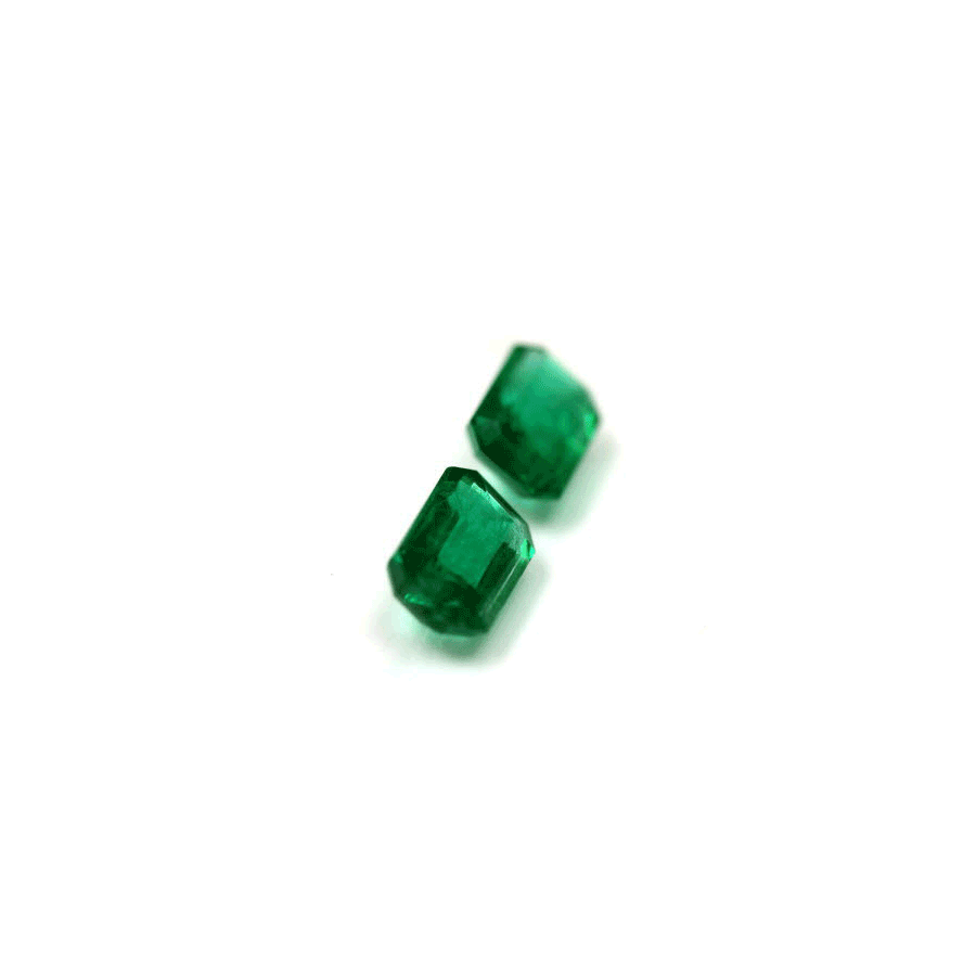 Emerald  Cut Emerald Matched Pair GIA Certified 5.13 cttw.