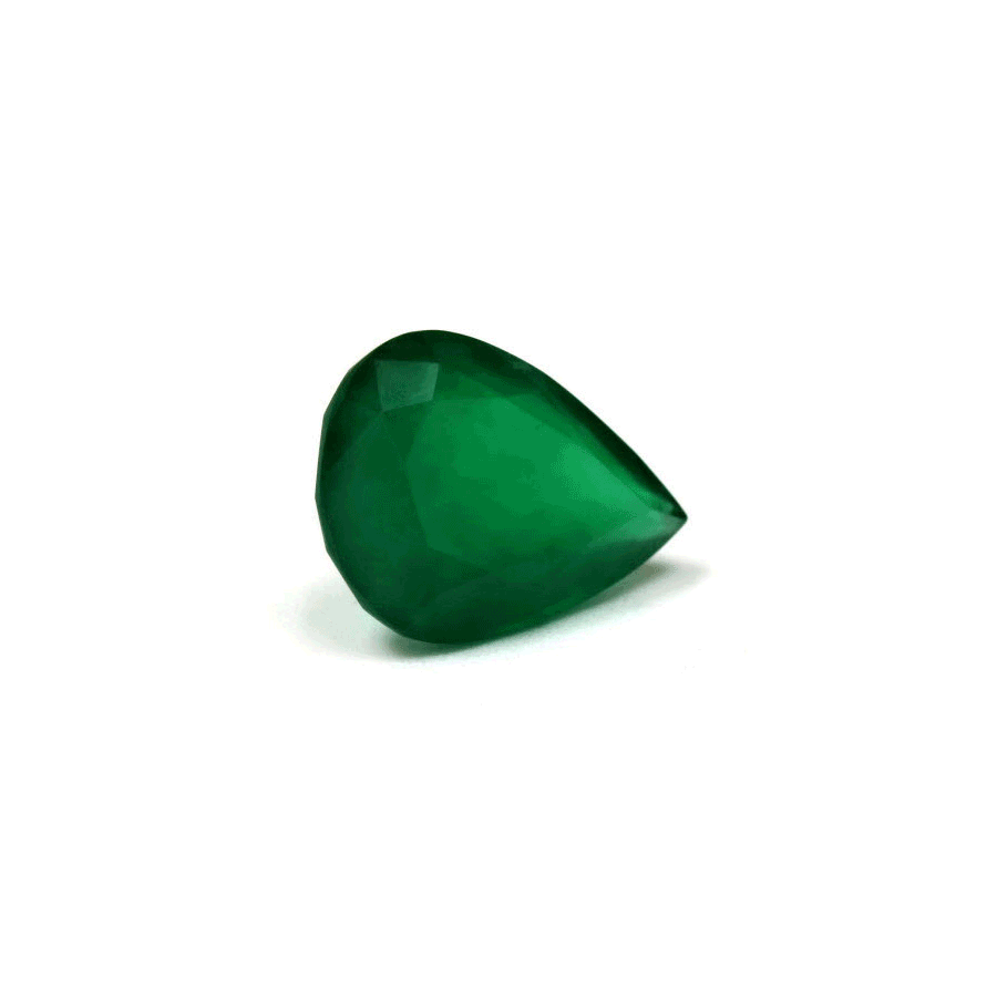 Green Emerald Pear GIA Certified Untreated  7.71 cts.