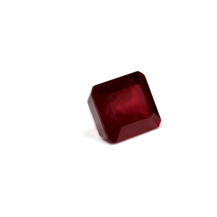 Emerald  Cut Ruby Composite 8.42 cts.