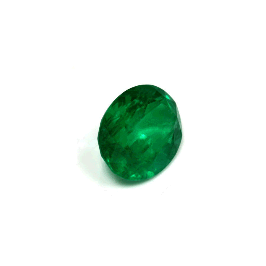 Green Emerald Oval GIA Certified 8.63 cts.
