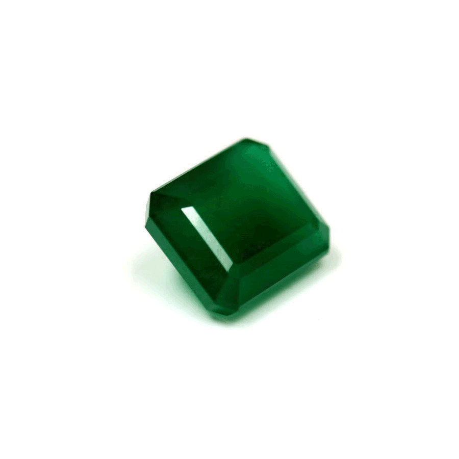 Green Emerald Cut Emerald GIA Certified Untreated 9.87 cts.