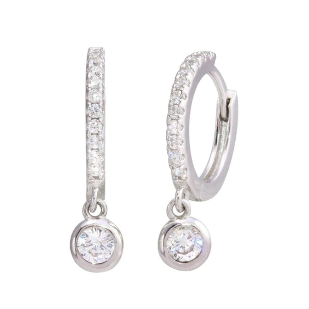 Pristine hoogie hoops with CZ