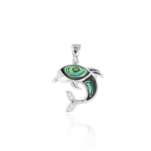 Abalone Dolphin Pendant