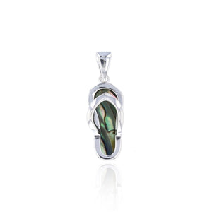 Abalone Flip Flop Pendant