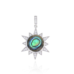 Abalone Sunburst  Pendant