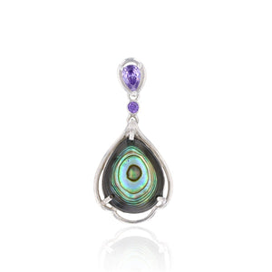 Abalone Teardrop  Pendant