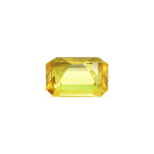 Yellow Sapphire  Emerald Cut 1.97 cts.