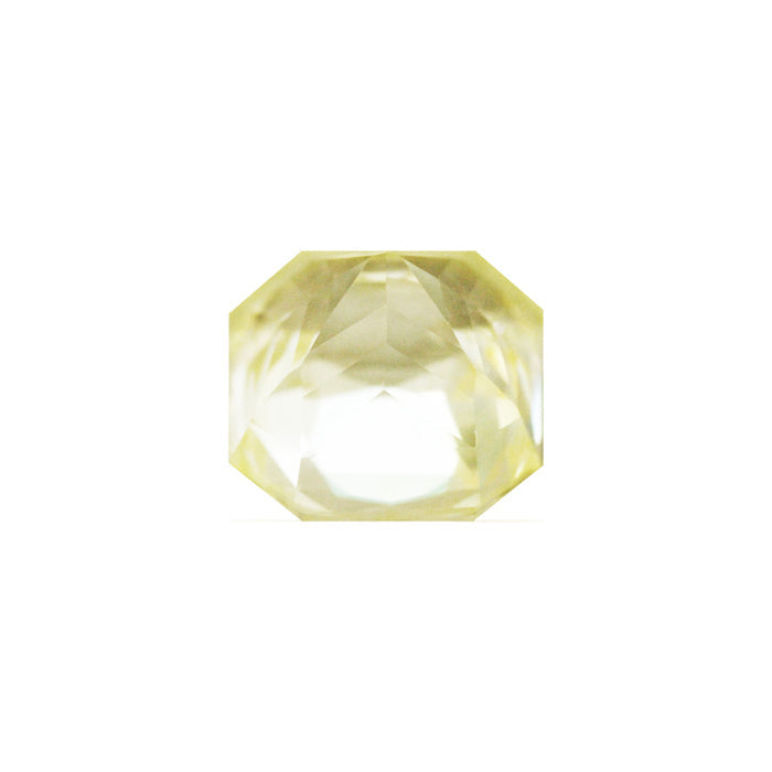 Emerald Cut Yellow Sapphire GIA Certified Untreated 5.88 cts.