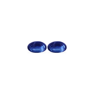 BLUE SAPPHIRE AGL Certified Untreated 4.88 cttw.  Oval Matched Pair