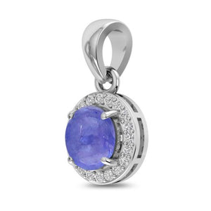 Blue Crown Tanzanite Pendant