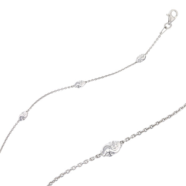 Chain Moon Oval  Diamond Cut