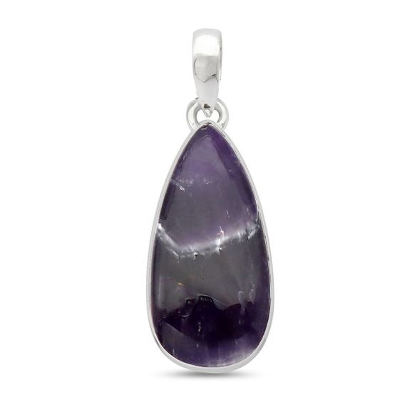 Chevron Amethyst Pendant
