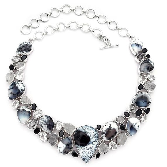 Dendritic Agate Druzy Garnet