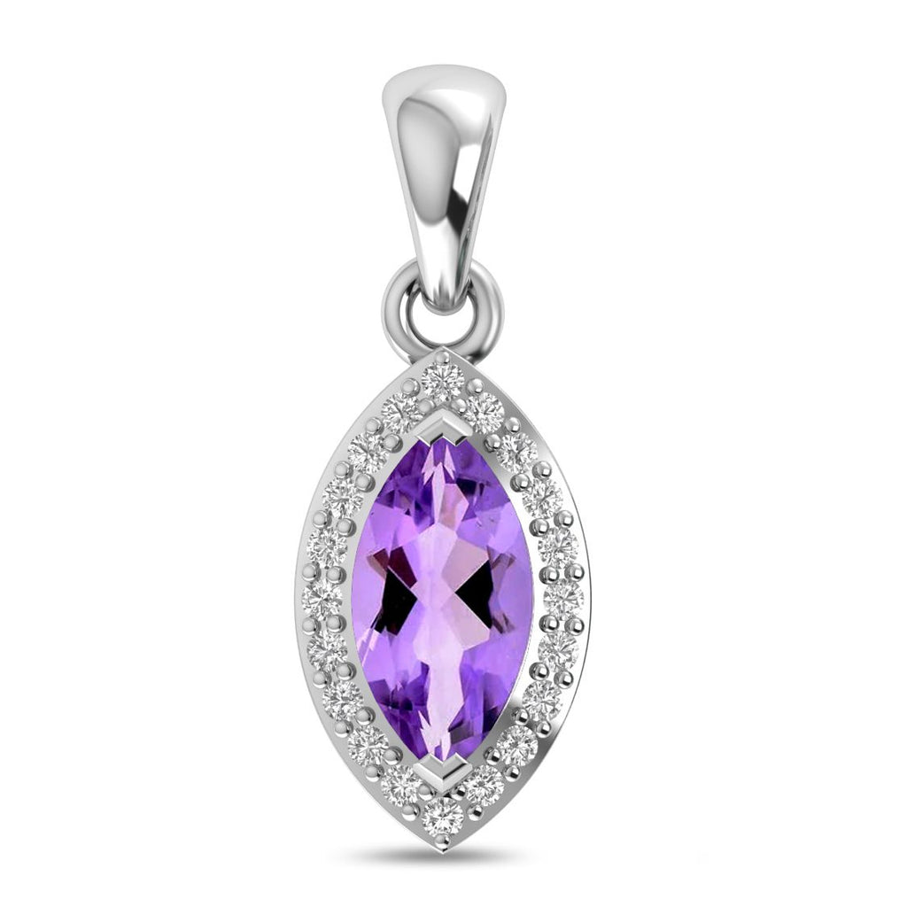 Drop Amethyst Pendant