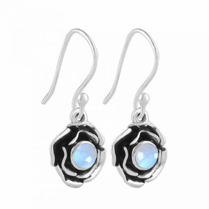 Black Moonstone Earring