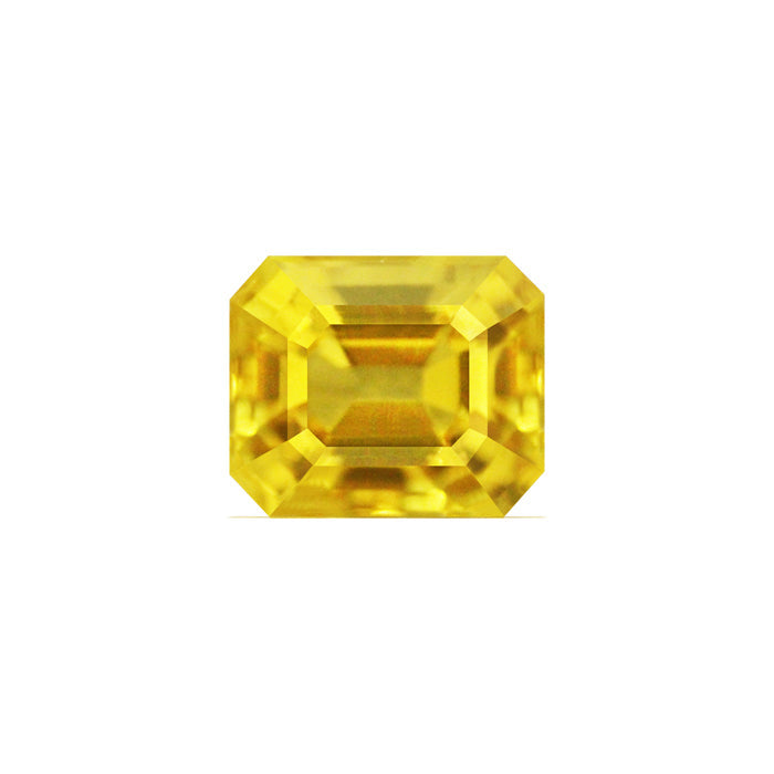 Yellow Sapphire  Emerald Cut 1.65 cts.