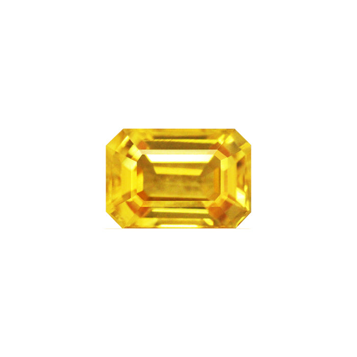 Yellow Sapphire  Emerald Cut  1.65 cts.