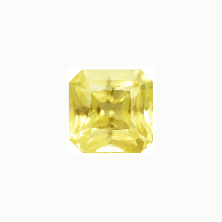 Yellow Sapphire Emerald Cut Untreated 1.19  cts.