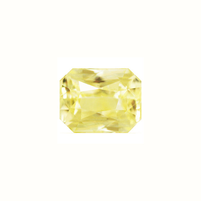 Yellow Sapphire  Emerald Cut Untreated 1.08 cts.