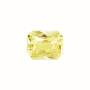 Yellow Sapphire  Emerald Cut Untreated 1.08 cts.