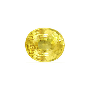 Yellow Sapphire Oval GIA Certified Untreated 7.43cts.