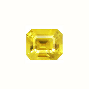 Yellow Sapphire Emerald Cut 1.25 cts.