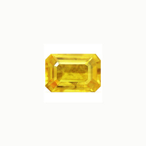 Yellow Sapphire  Emerald Cut  1.55 cts.