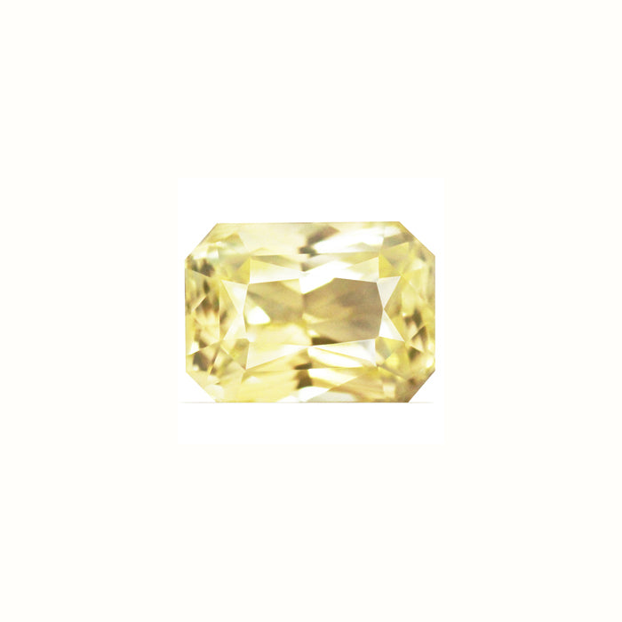 Yellow Sapphire Emerald Cut Untreated 1.21 cts.