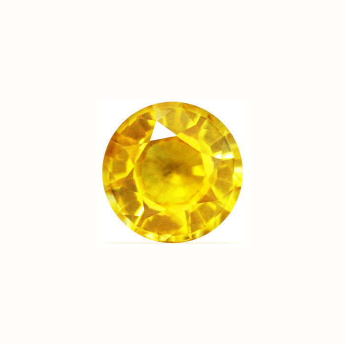 Yellow Sapphire Round .59cts.