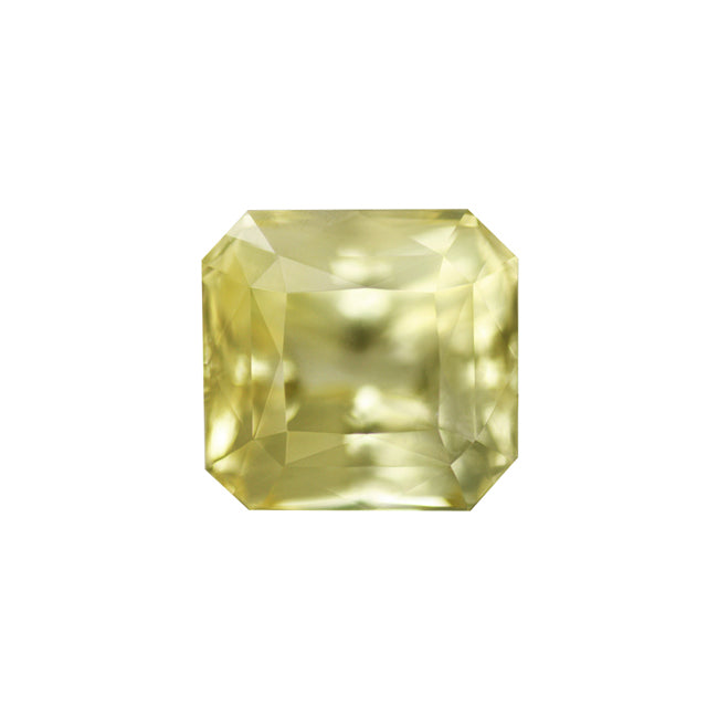 Emerald Cut Yellow Sapphire GIA Certified Untreated 10.08 cts.