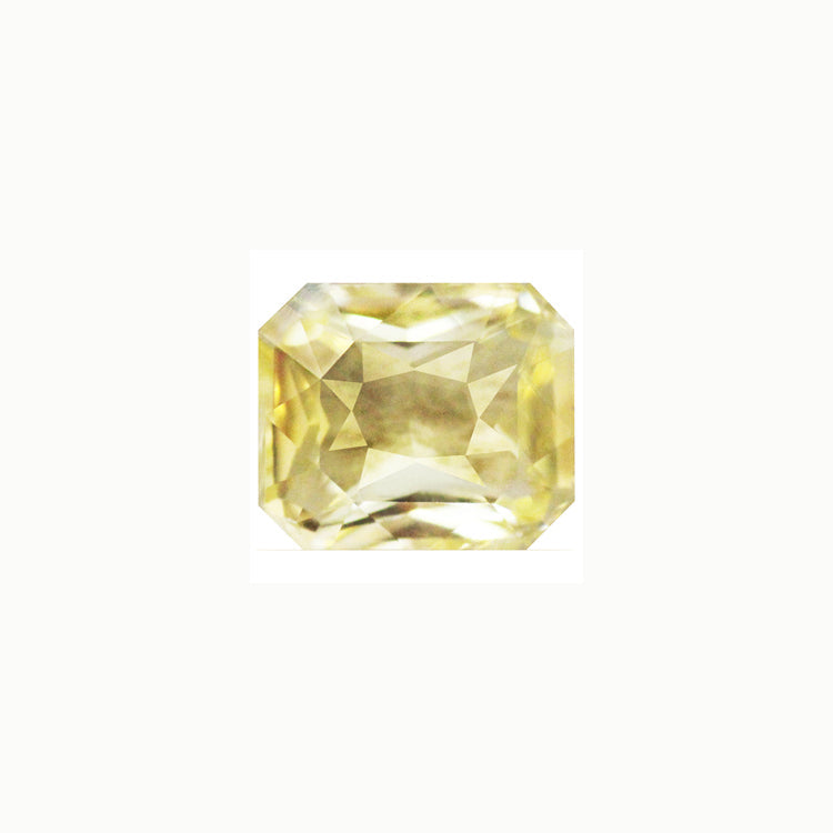 Yellow Sapphire Emerald Cut Untreated 1.26 cts.