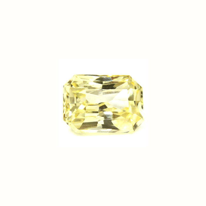 Yellow Sapphire Emerald Cut Untreated 1.00 cts.