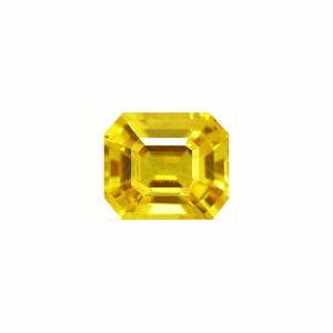 Yellow Sapphire  Emerald Cut 1.25 cts.