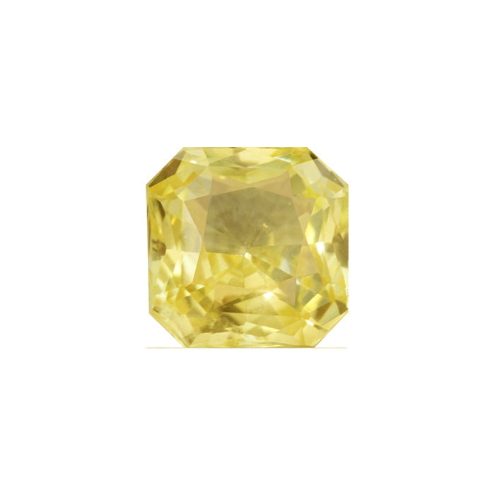 Emerald Cut Yellow Sapphire GIA Certified Untreated 4.22 cts.