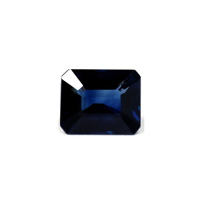 BLUE SAPPHIRE GIA Certified Untreated 4.48 cts. Emerald Cut