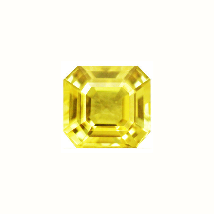 Yellow Sapphire  Emerald Cut 1.25 cts.