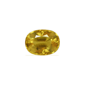 Yellow Sapphire Oval GIA Certified 5.22 cts.